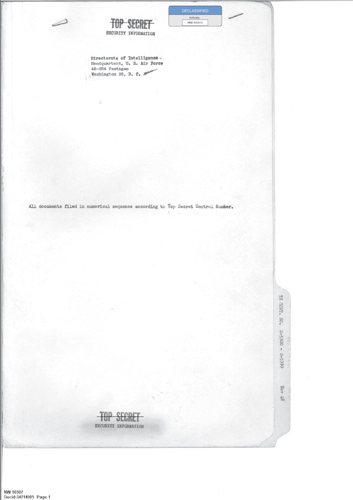 Vignette PDF — 341 110448 Records Relating to the Collection and Dissemination of Intelligence 1948-1955-TS CONT No.2 2-5300-2-5399