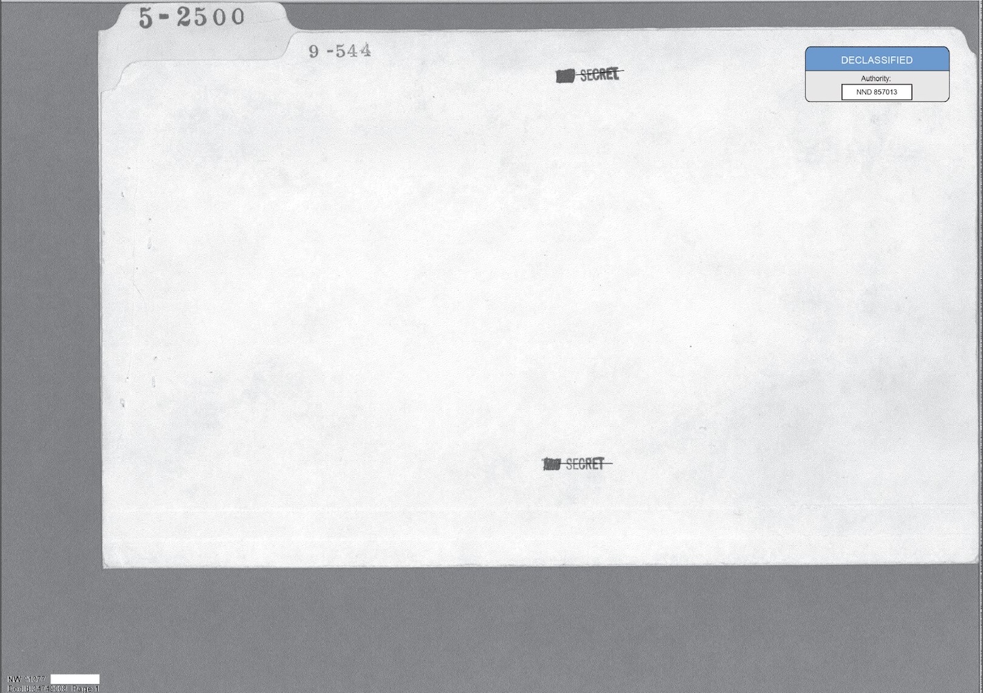 Vignette PDF — 341 110677 Numerical File, 5-2500
