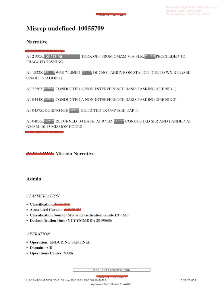 Vignette PDF — DOW-UAP-D27, Mission Report, United Arab Emirates, October 2023