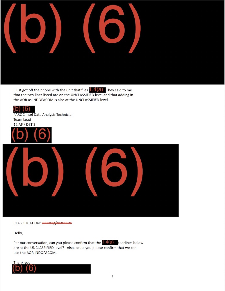 Vignette PDF — DOW-UAP-D50, Email Correspondence, INDOPACOM, April 2025