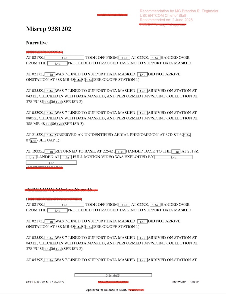 Vignette PDF — DOW-UAP-D74, Mission Report, Syria, November 2023