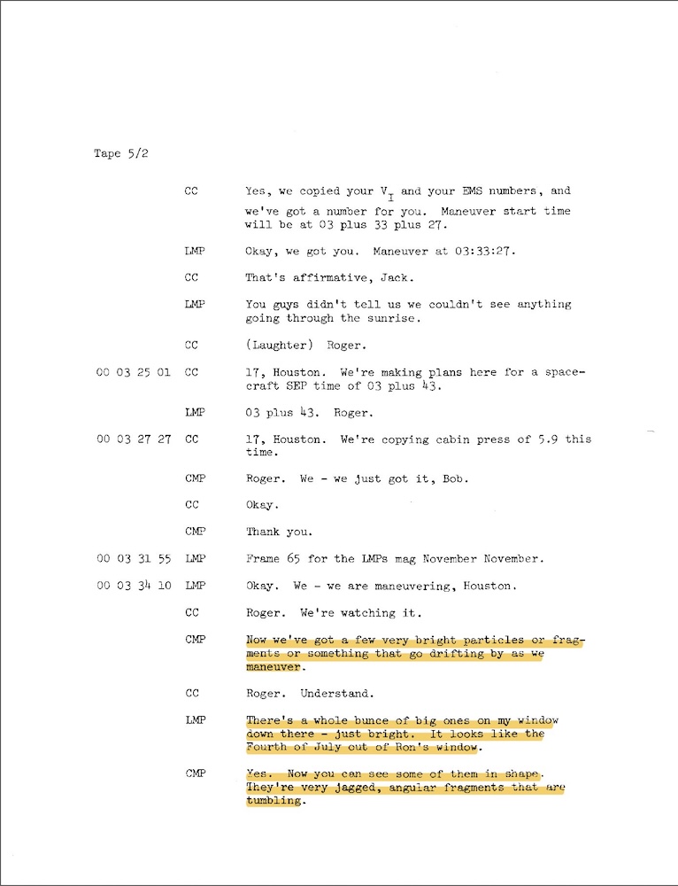 Vignette PDF — NASA-UAP-D2, Apollo 17 Transcript, 1972