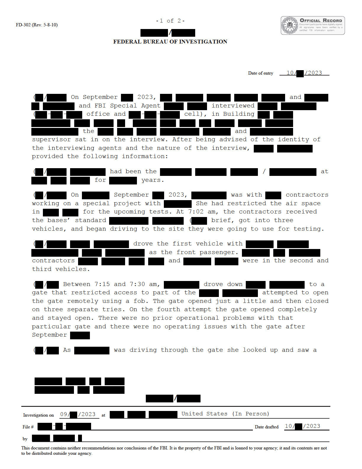 Vignette PDF — FBI September 2023 Sighting - Serial 4
